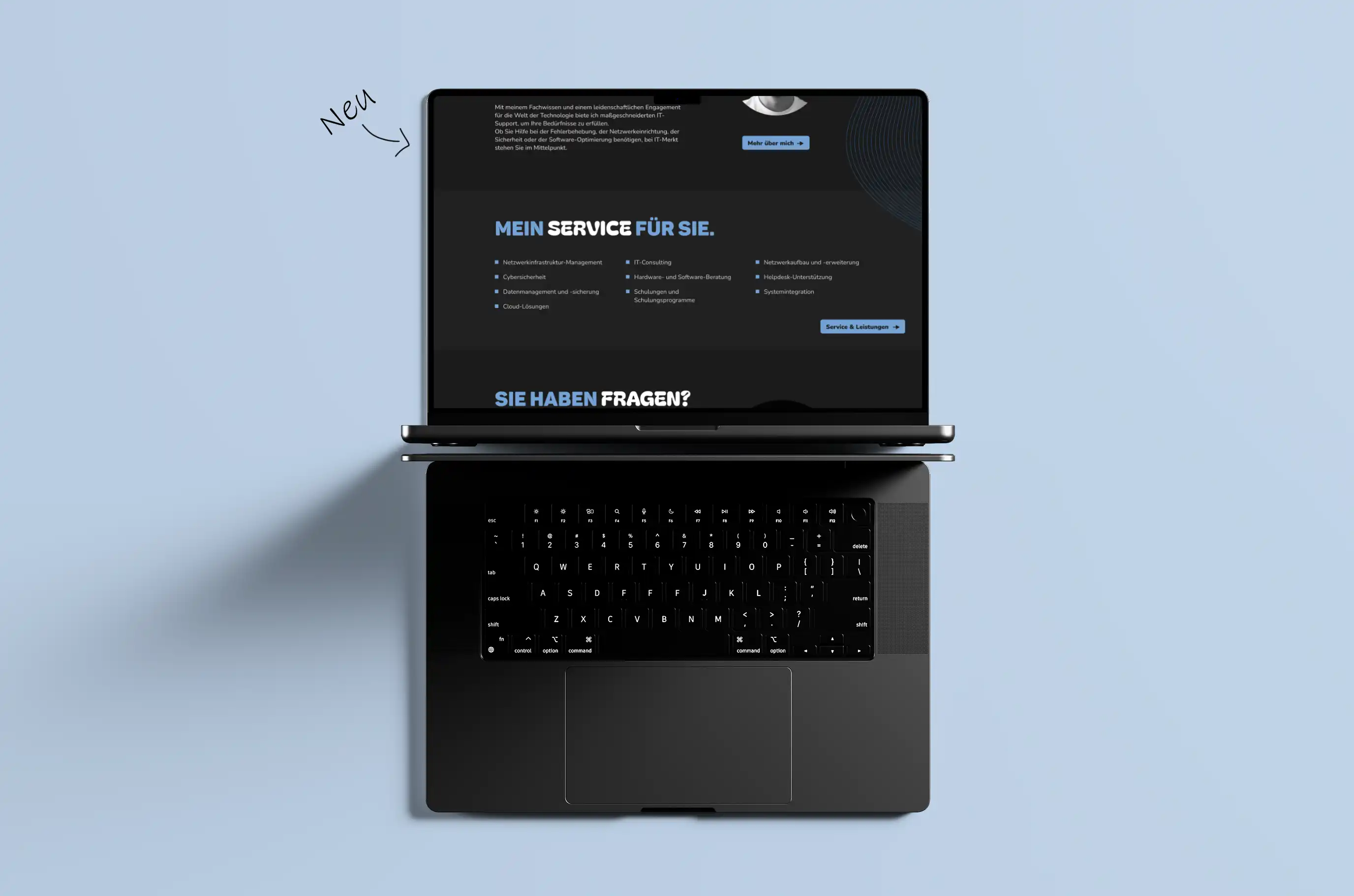 Redesign der Webseite